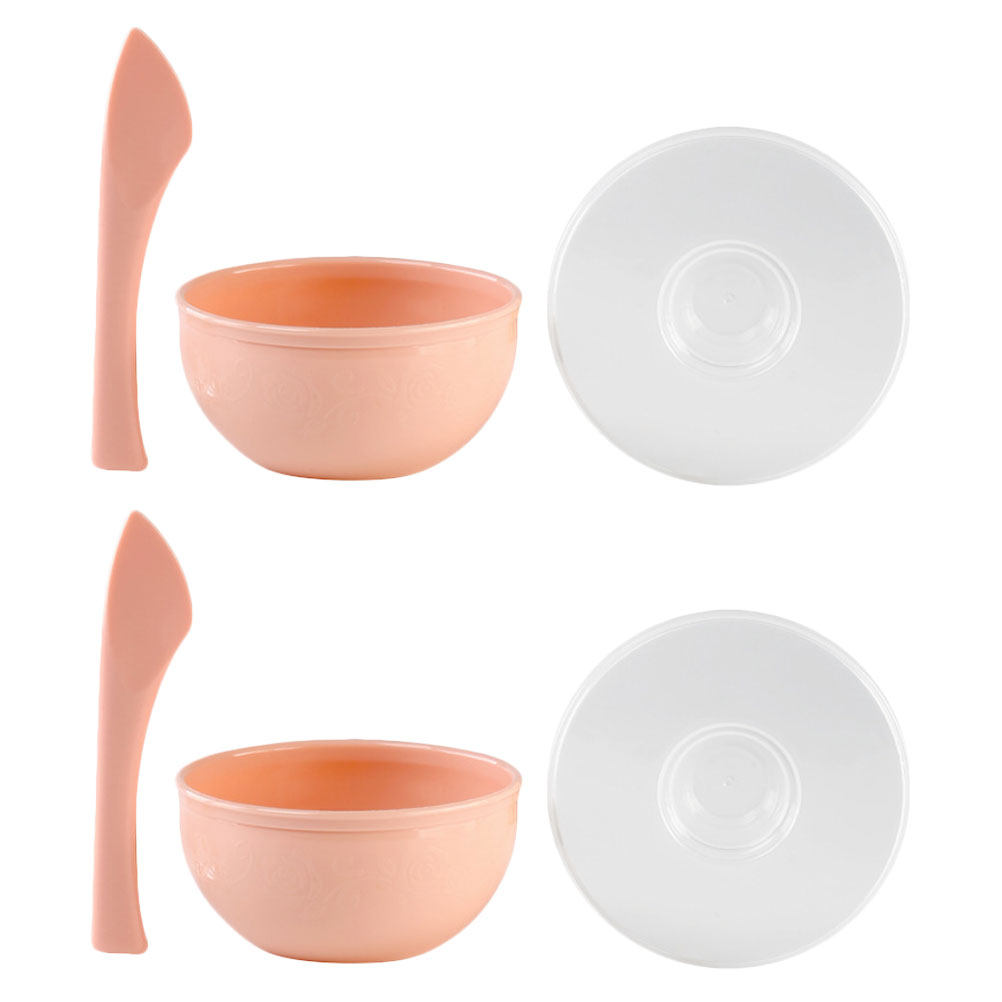 Face Mask Silicone - 2-teiliges Beauty-Masken-Set: Silikonschalen, Anti-Tropf-Gesichtsmasken-Rührstab, DIY-Mischschale, Hautpflege-Werkzeug