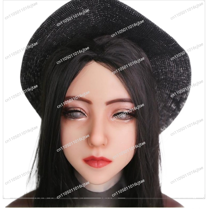 Face Mask Silicone - Maske Erwachsene Vollgesichts-Silikon-Kopfbedeckung COS Disguise-Maske CD