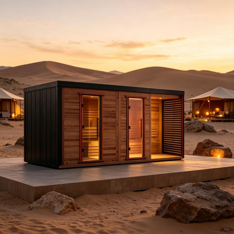 Spa Wellness Resorts - Maßgefertigte Holzsauna für Innen- und Außenbereich,